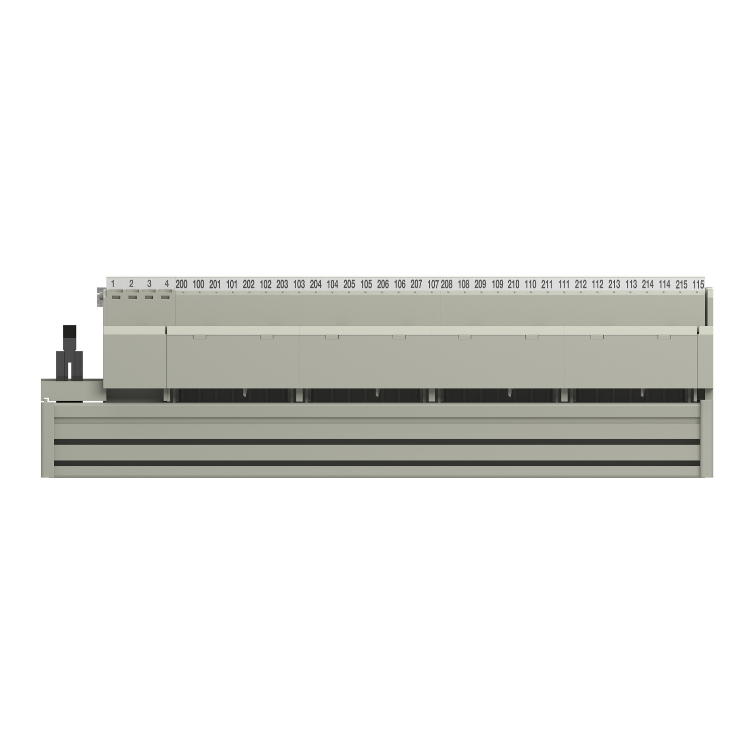 ABE7R16S210 - sub-base - soldered electromechanical relays ABE7 - 16 channels - relay 10 mm