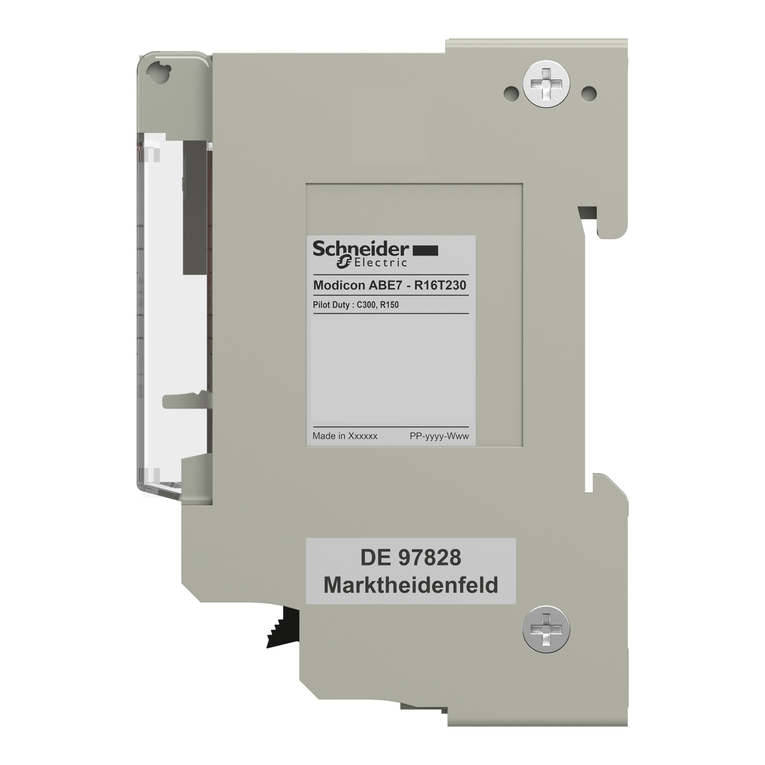 ABE7R16T230 - Sub-base with plug-in electromechanical relay ABE7 - 16 channels - relay 10 mm