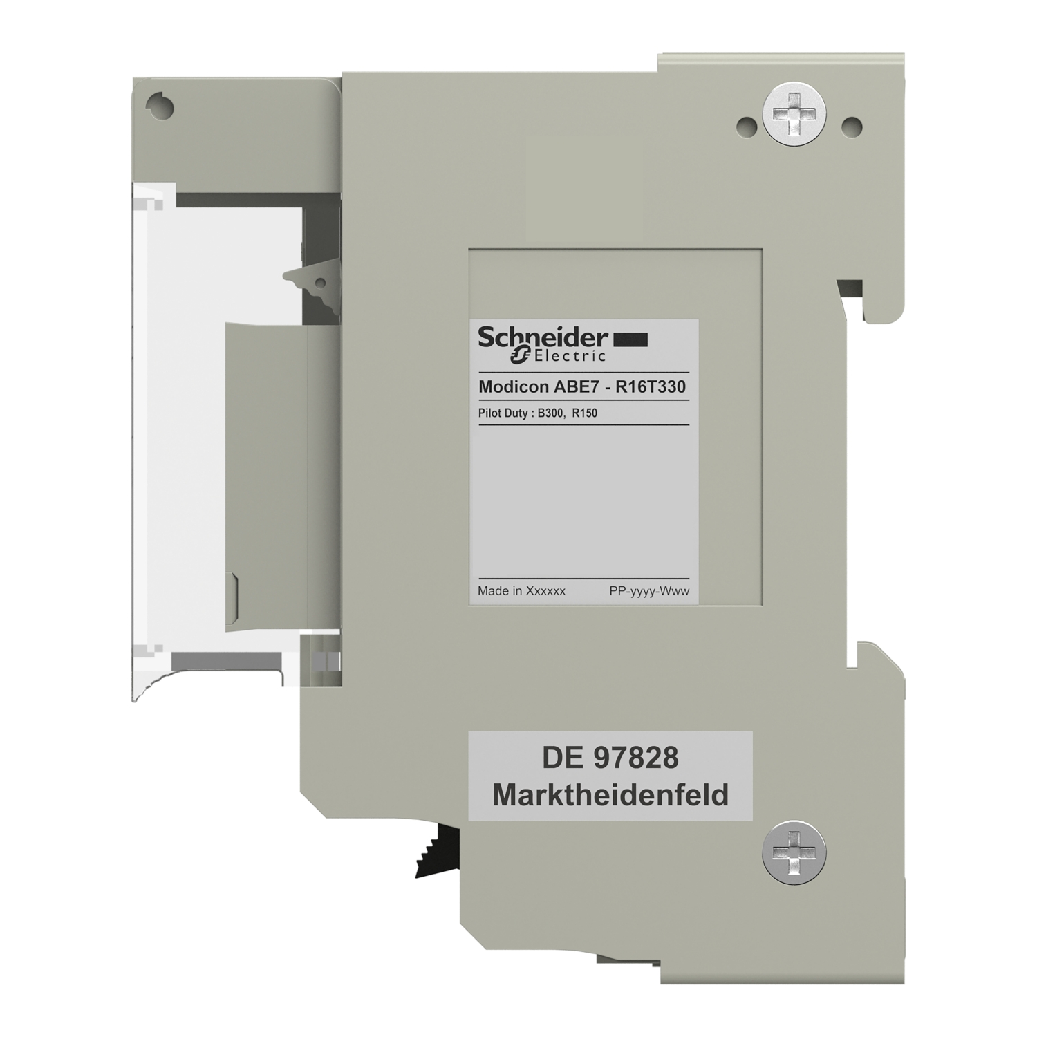 ABE7R16T330 - Sub-base with plug-in electromechanical relay ABE7 - 16 channels - relay 12.5 mm
