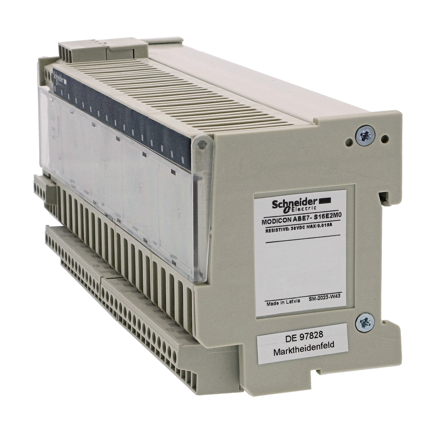ABE7S16E2M0 - sub-base - soldered solid state output relay ABE7 - 16 inputs - 230 V AC