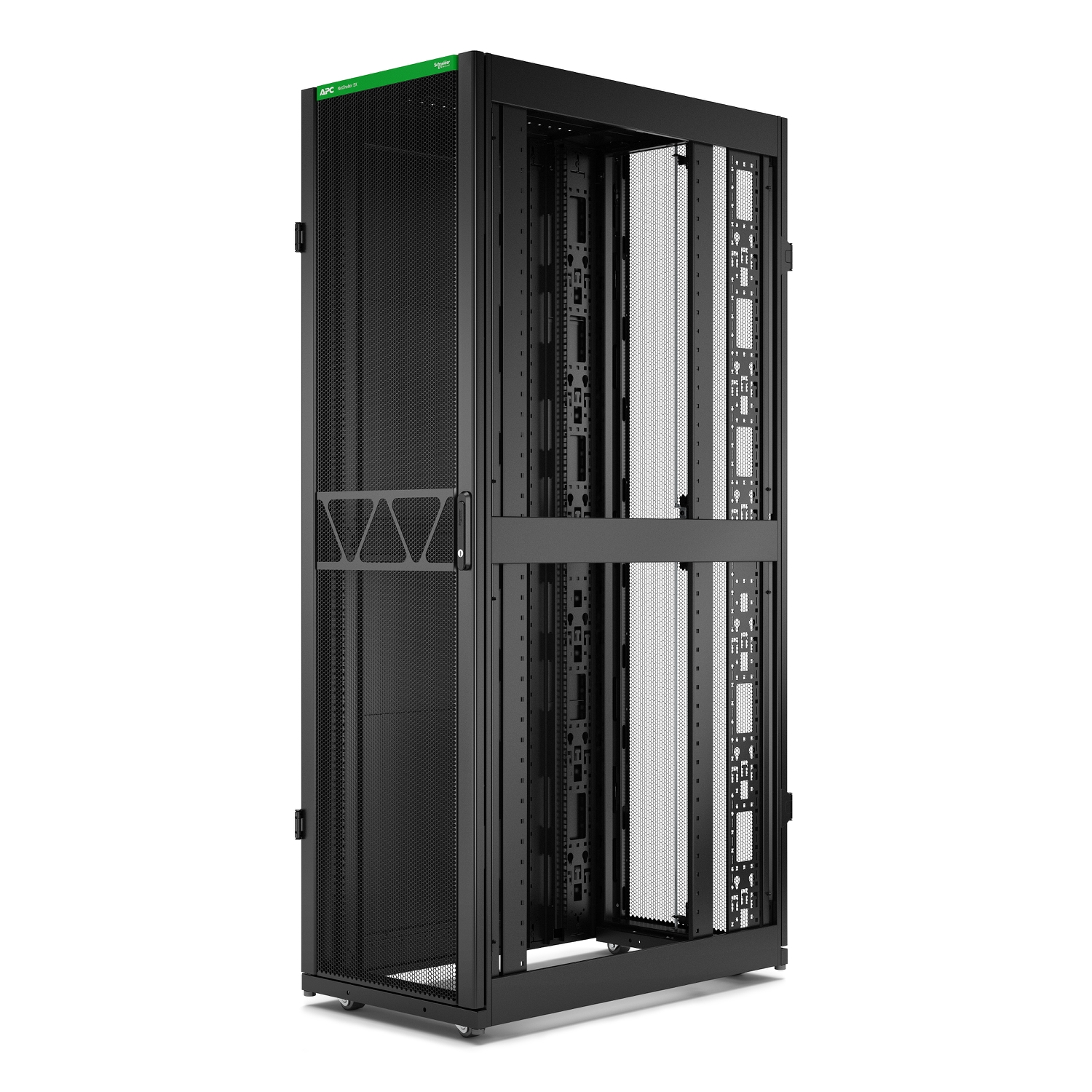 AR3105B2 - APC NetShelter SX Server Rack Gen 2, 45U, 2124H x 600W x 1070D mm, with Sides, Black [TAA]