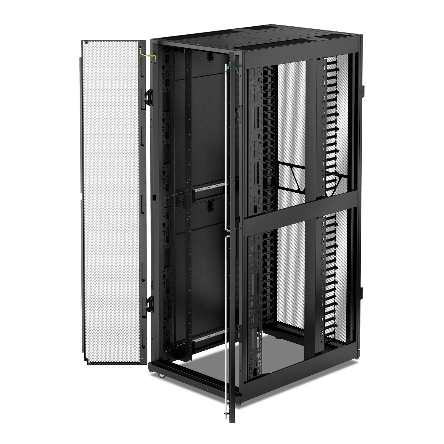 AR3140B2 - APC NetShelter SX Networking Enclosure, 42U, 1991H x 750W x 1070D mm, w/ Sides, Black [TAA]