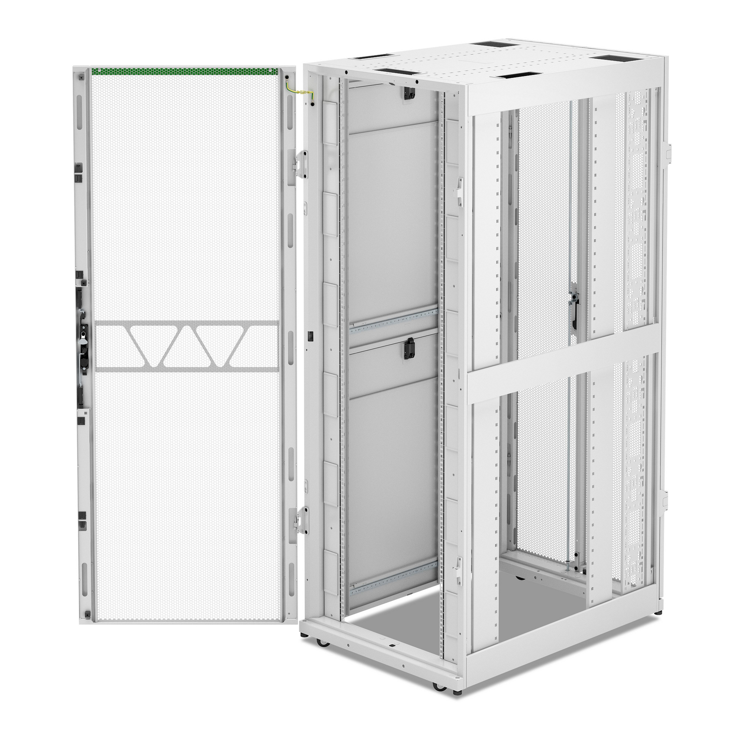 AR3150W2 - APC NetShelter SX Server Rack Gen 2, 42U, 1991H x 750W x 1070D mm, w/ Sides, White [TAA]