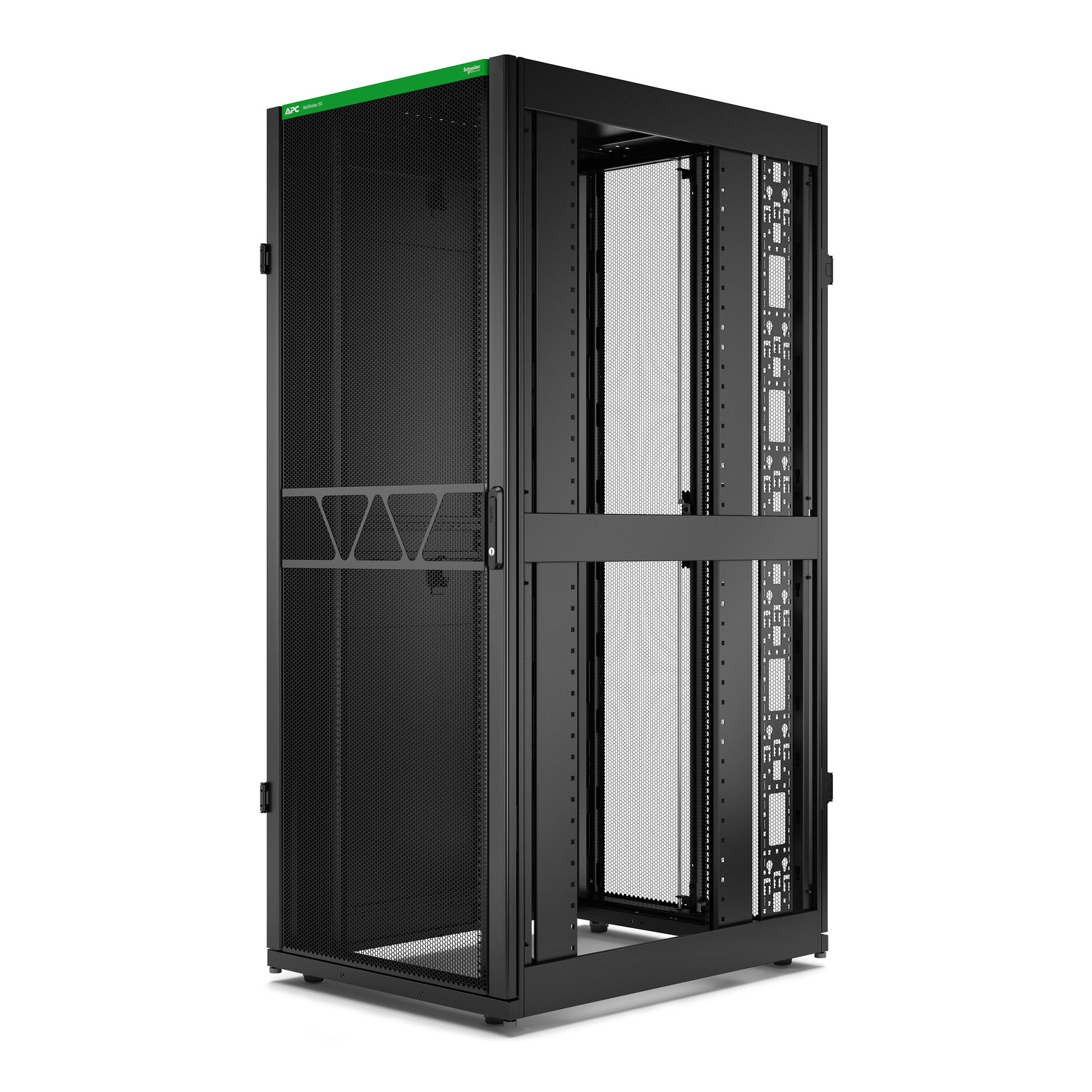 AR3180B2 - APC NetShelter SX Server Rack Gen 2, 42U, 1991H x 800W x 1070D mm, with Sides, Black [TAA]