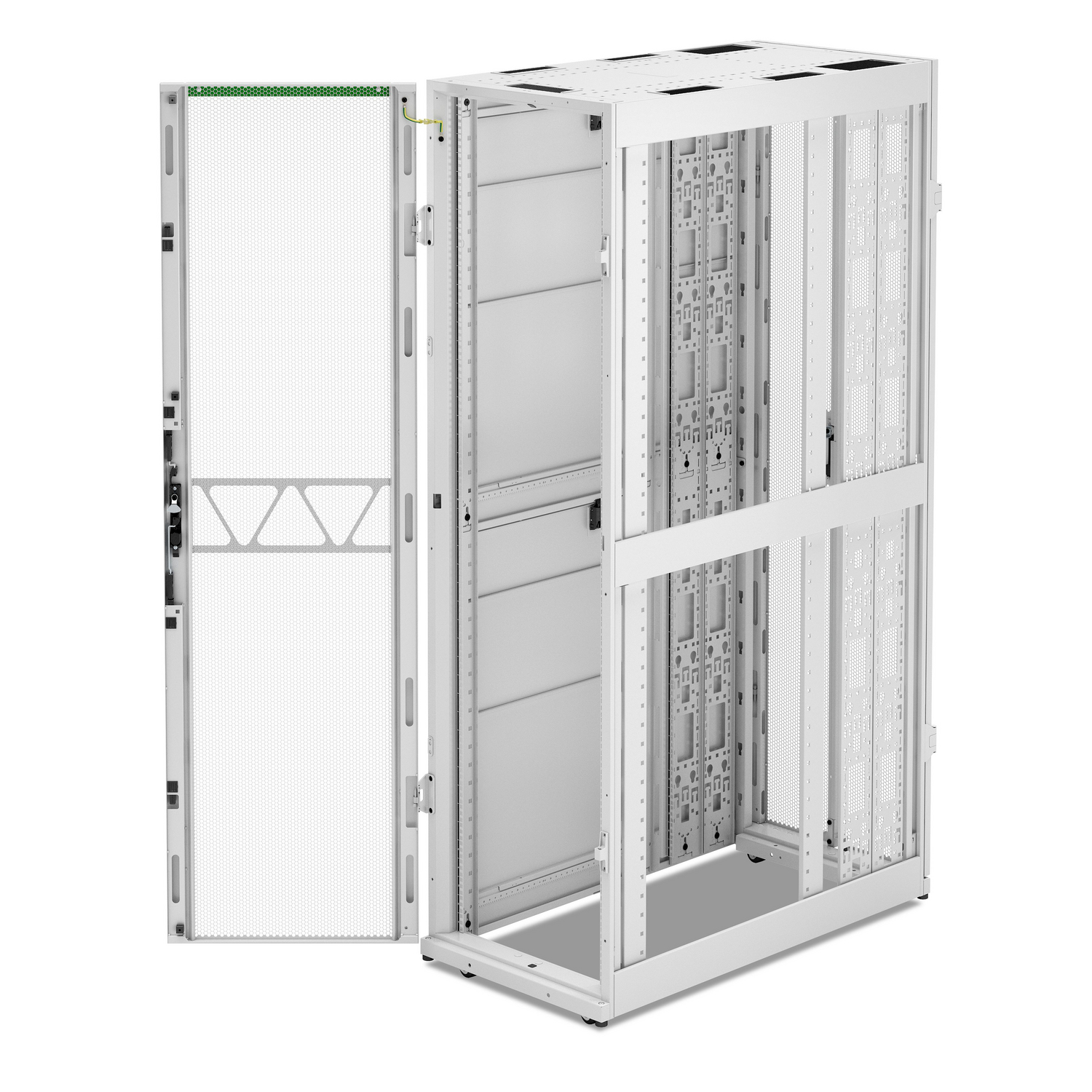 AR3305W2 - APC NetShelter SX Server Rack Gen 2, 45U, 2124H x 600W x 1200D mm, w/ Sides, White [TAA]