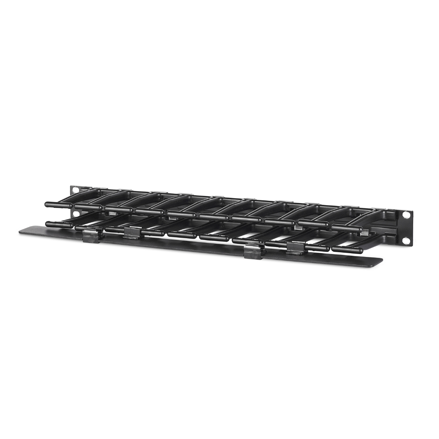 AR8602A - APC NetShelter Cable Management, Horizontal Cable Manager, 1U, Single Side with Cover, Black, 483 x 44 x 110 mm