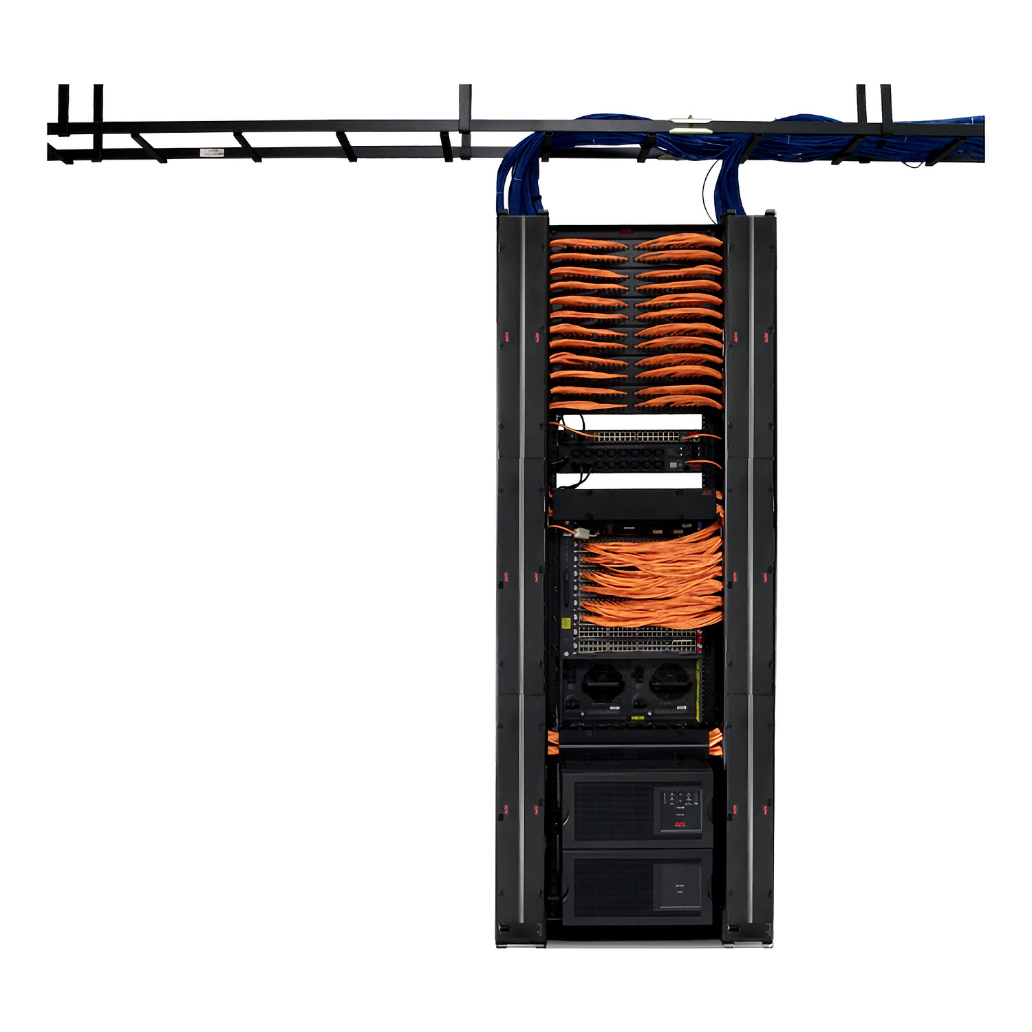 Schneider Electric AR8650 - Vertical Cable Manager for 2 and 4 Post Racks with Covers, 6" Wide