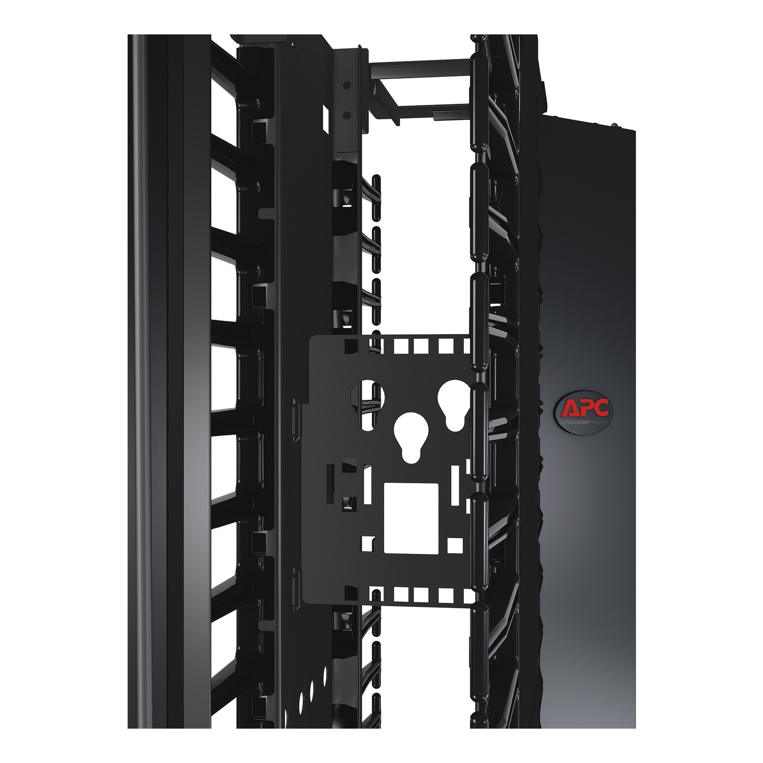 AR8681 - APC NetShelter Cable Management, Connector Accessory Bracket, for 6" Wide double-sided Vertical Cable Manager, Set of 2