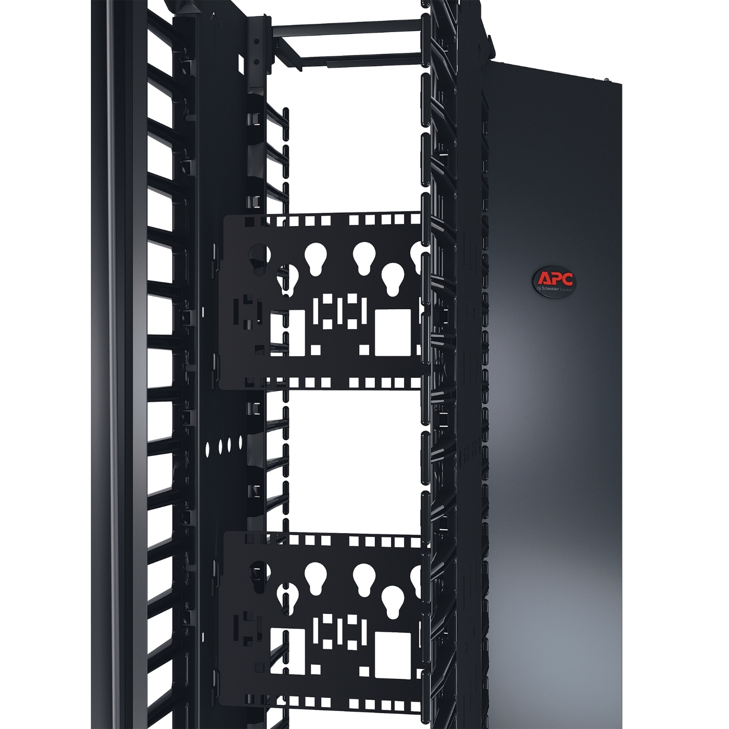 AR8682 - APC NetShelter Cable Management, Connector Accessory Bracket, for 10" Wide double-sided Vertical Cable Manager, Set of 2