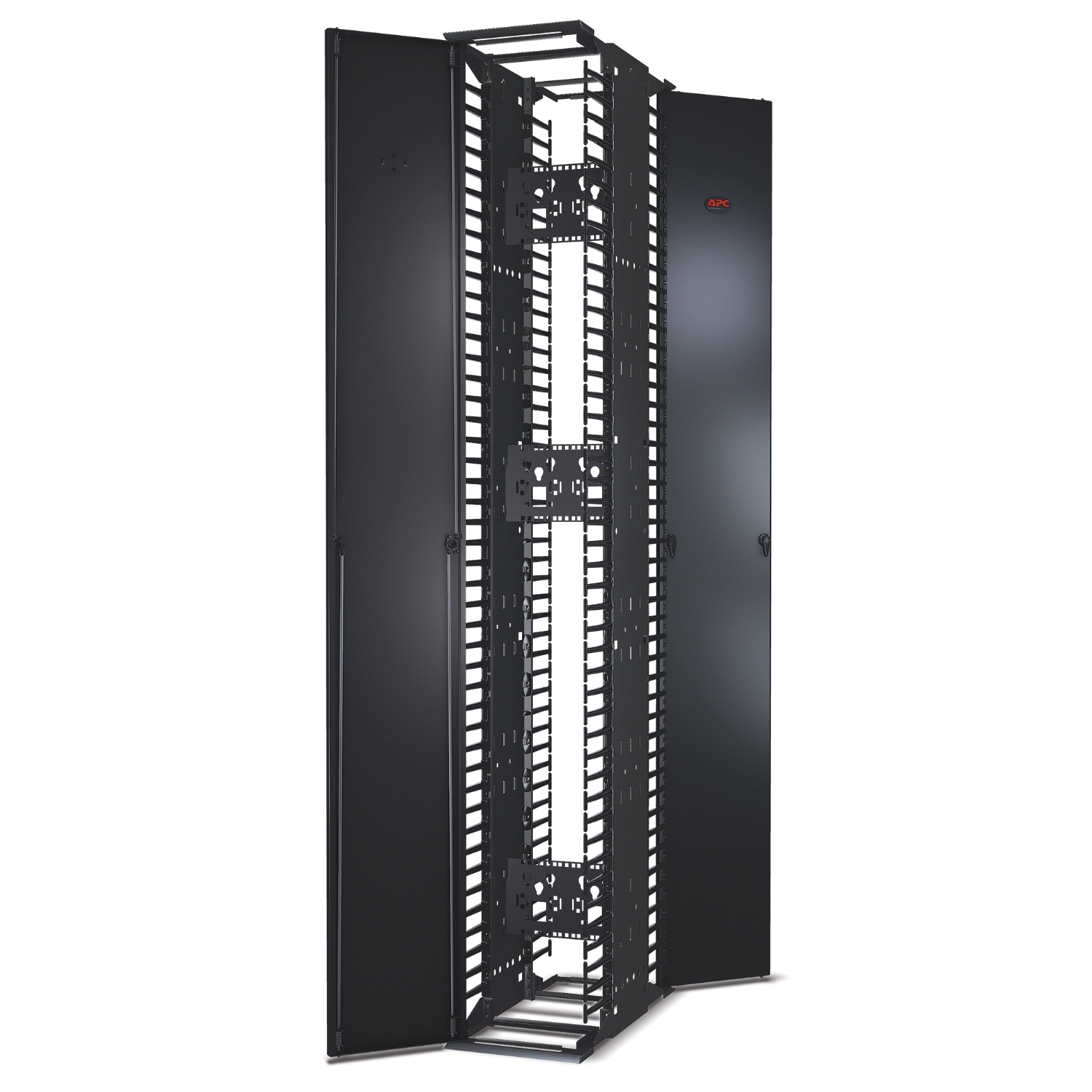AR8683 - APC NetShelter Cable Management, Connector Accessory Bracket, for 12" Wide double-sided Vertical Cable Manager, Set of 2