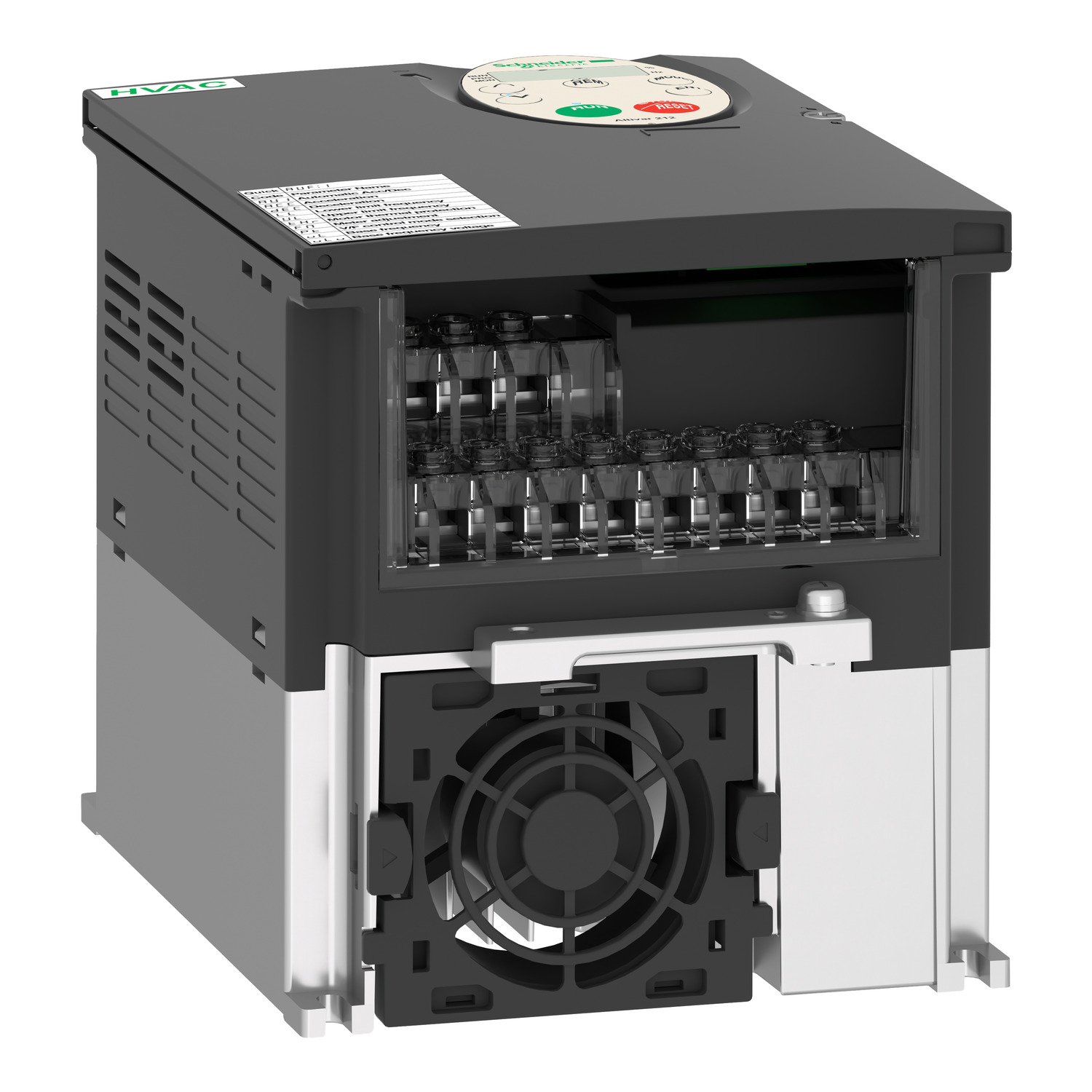 ATV212HU55N4 - variable speed drive, Altivar 212, 5.5kW, 7.5hp, 480V, 3 phases, with EMC, IP21