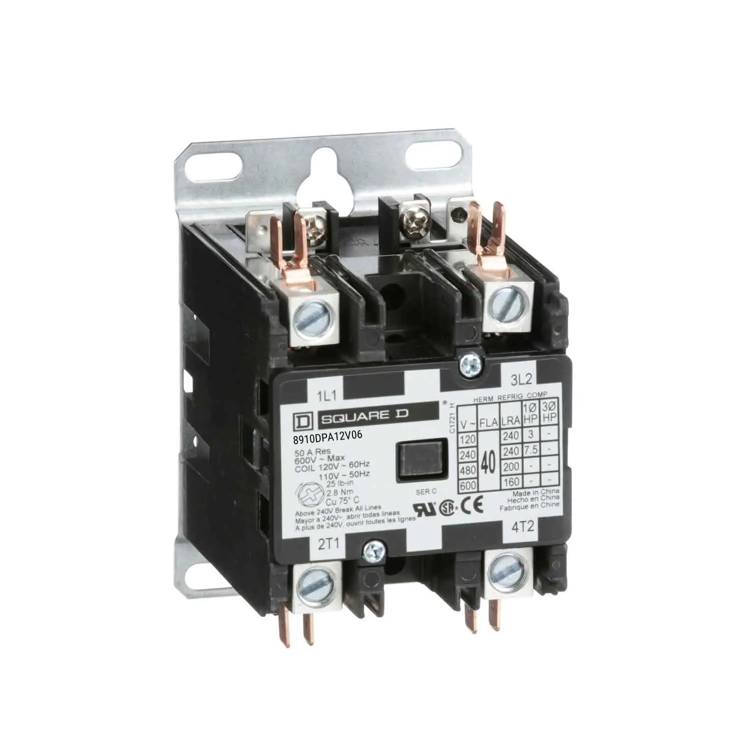 Schneider Electric 8910DPA12V06 - Square D - Definite Purpose Contactor