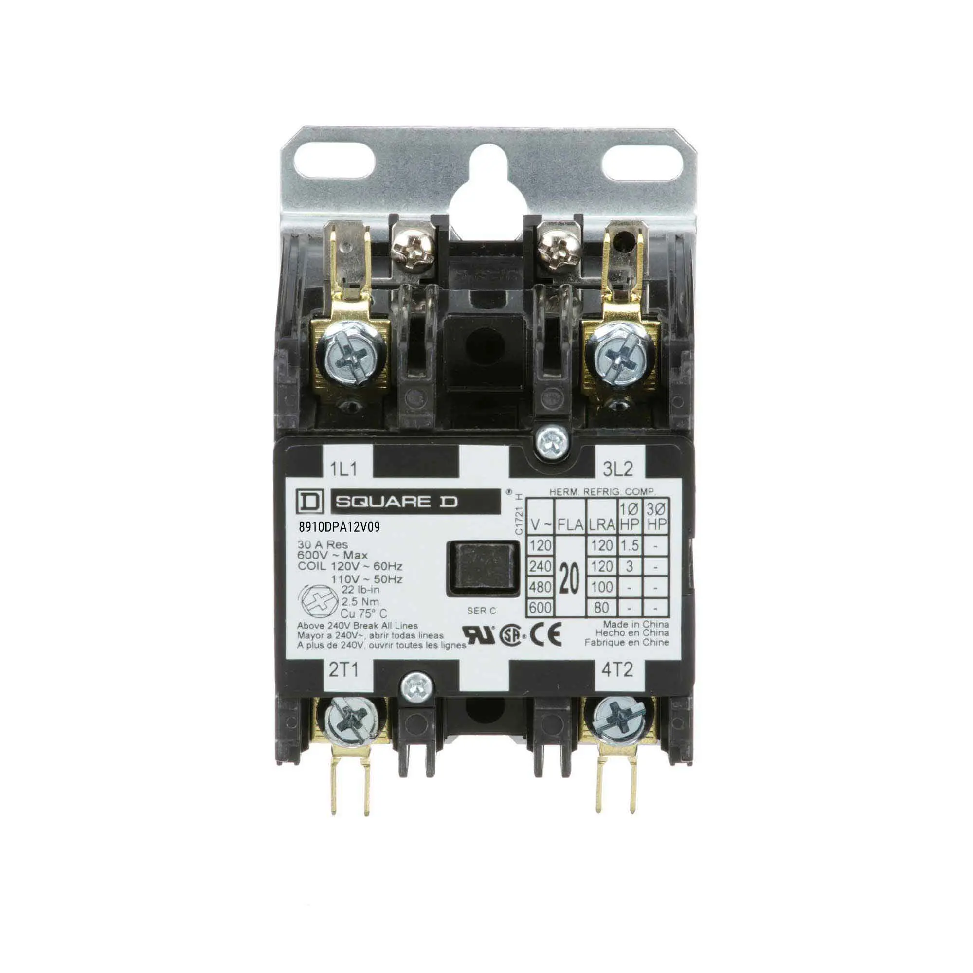 Schneider Electric 8910DPA12V09 - Square D - Definite Purpose Contactor