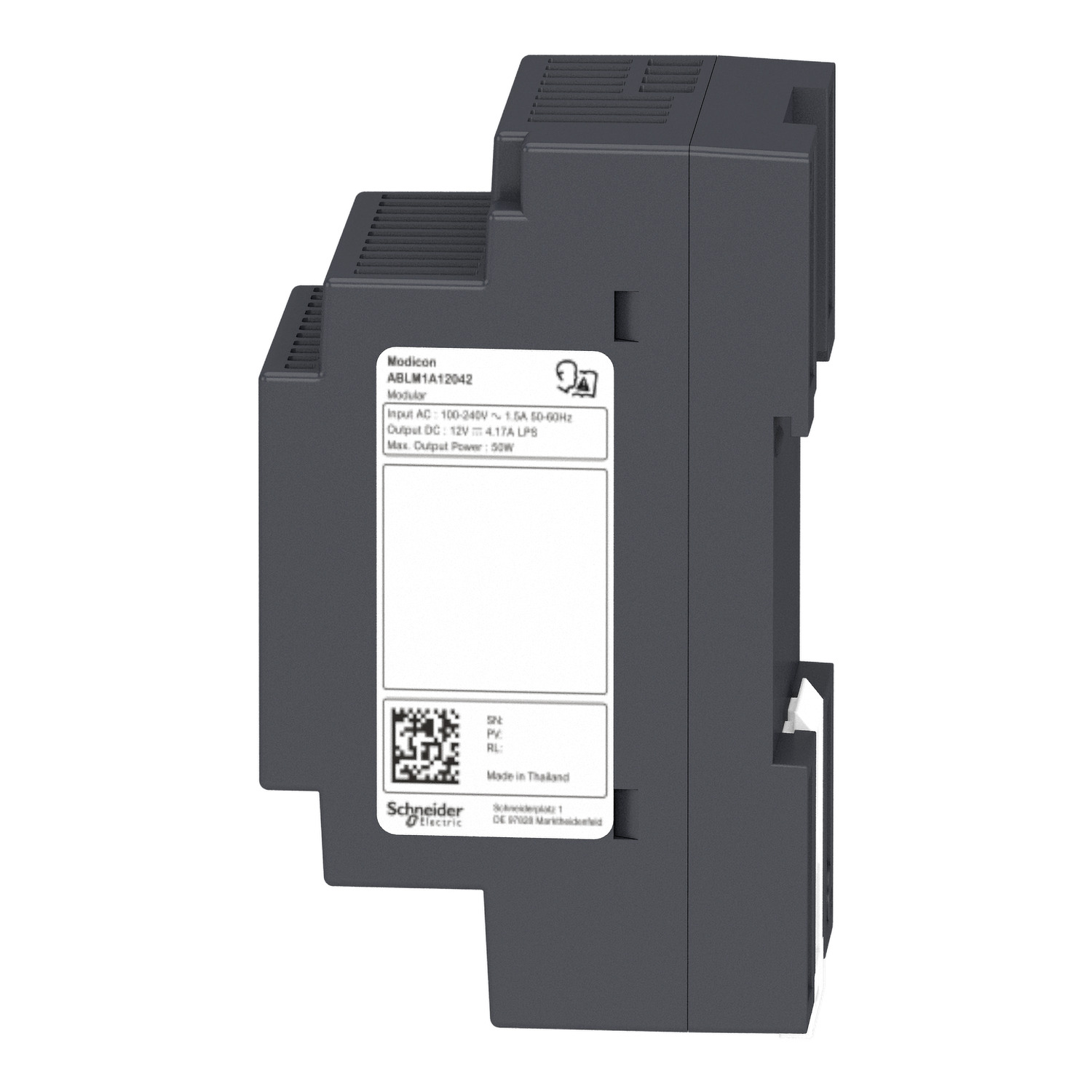 ABLM1A24025 - Regulated Power Supply, 100 to 240V AC, 24V, 2.5A, single phase, Modular