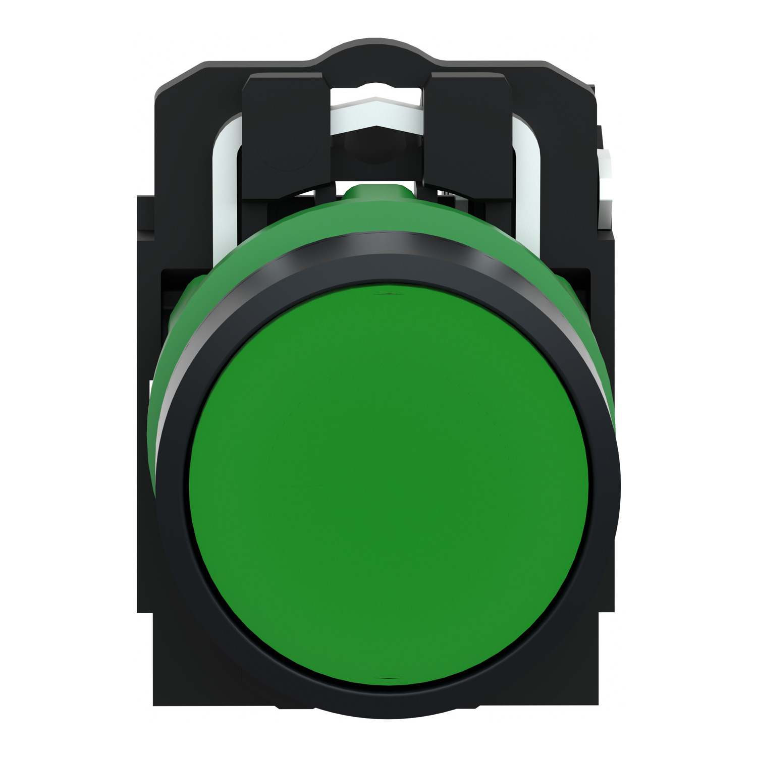 XB5AA31 - Push button, Harmony XB5, plastic, flush, green, 22mm, spring return, unmarked, 1NO
