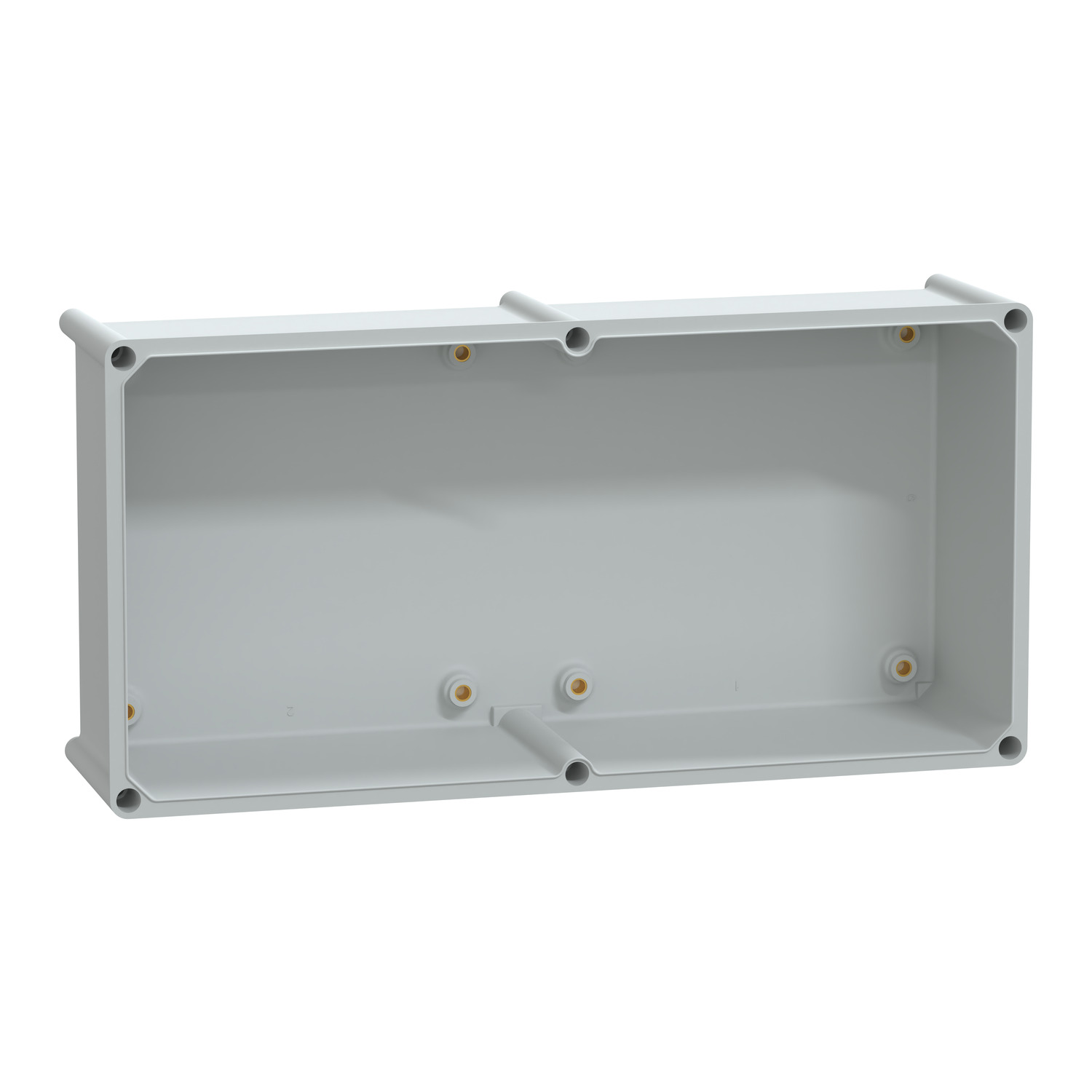 NSYPLSP2754G - PLS box, polyester rear, polyester cover IP66 27x54x18cm