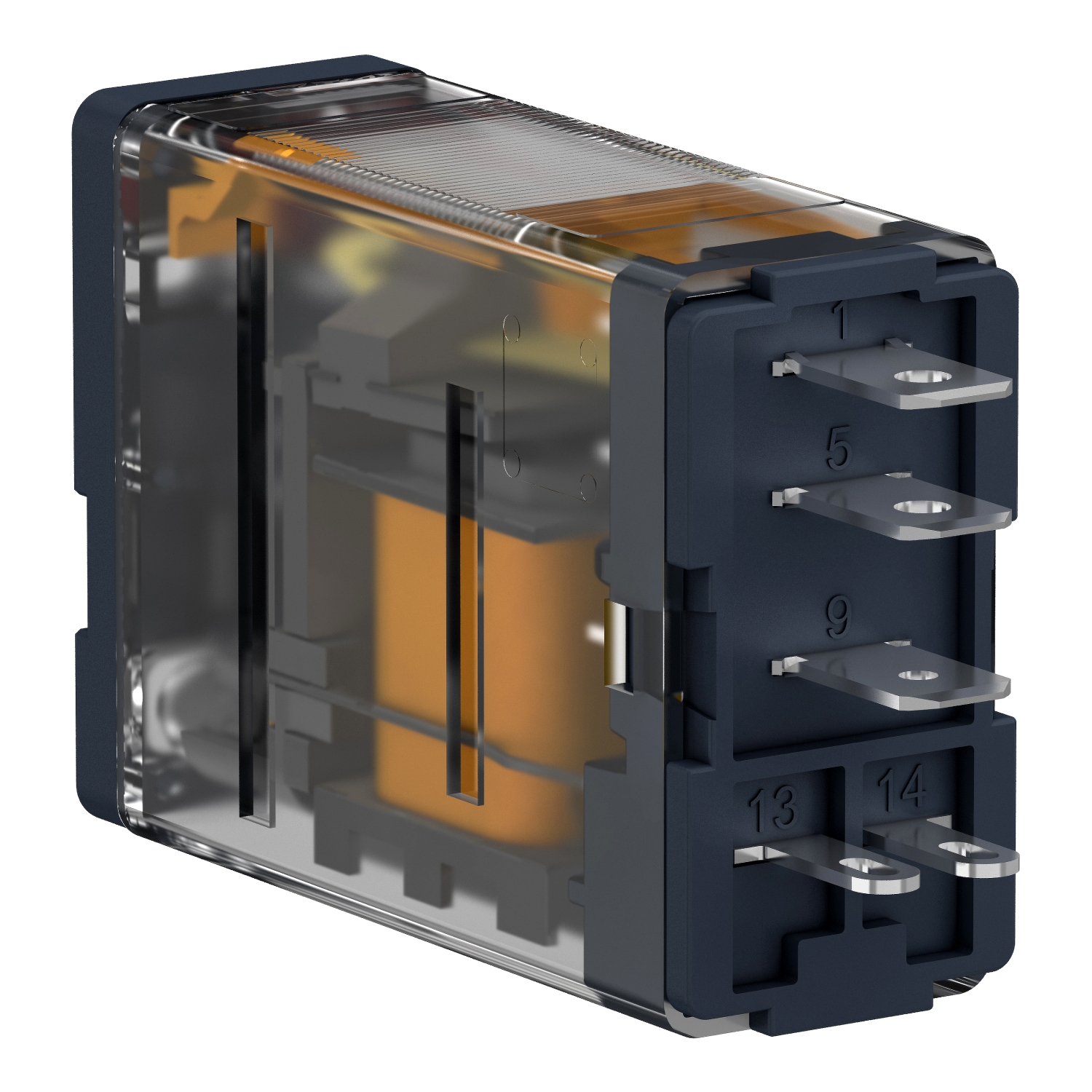 RPM12P7 - plug-in relay, Harmony electromechanical relays, 15A, 1CO, with LED, lockable test button, 230V AC