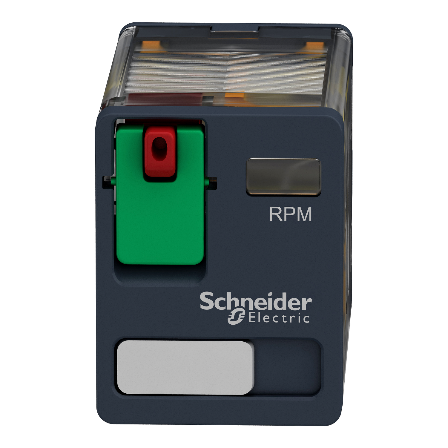 RPM21F7 - plug-in relay, Harmony electromechanical relays, 15A, 2CO, lockable test button, 120V AC