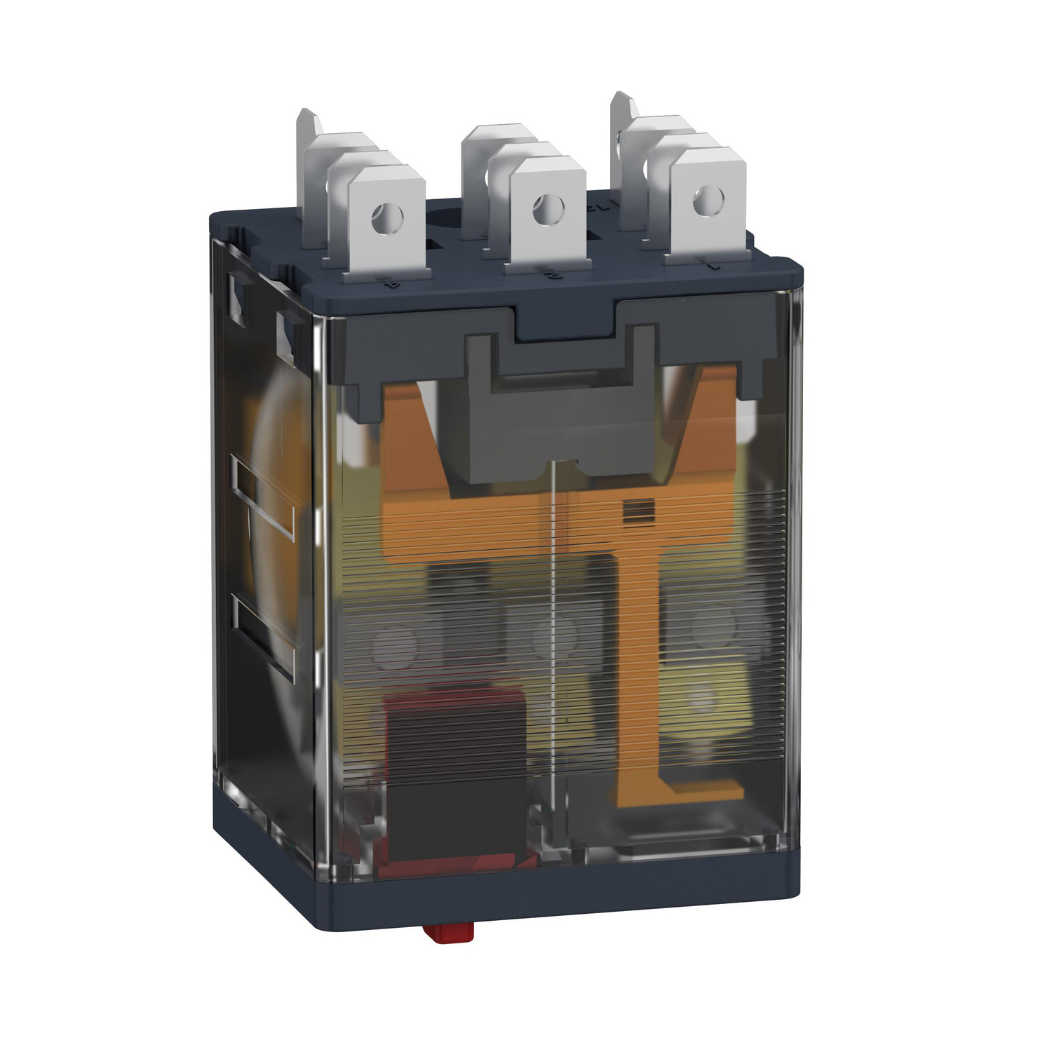 Schneider Electric RPM31F7 - plug-in relay, Harmony electromechanical relays, 15A, 3CO, lockable test button, 120V AC