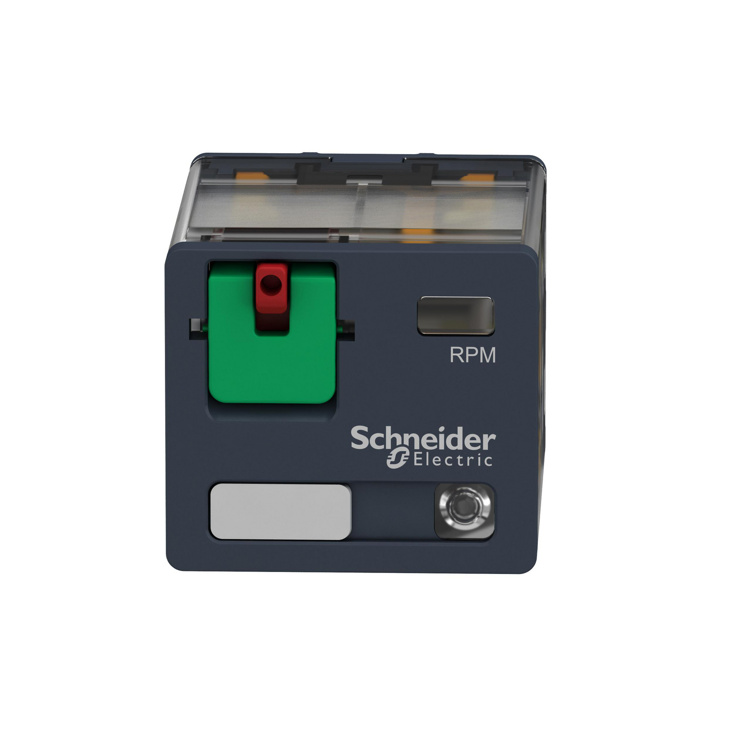 Schneider Electric RPM32P7 - plug-in relay, Harmony electromechanical relays, 15A, 3CO, with LED, lockable test button, 230V AC
