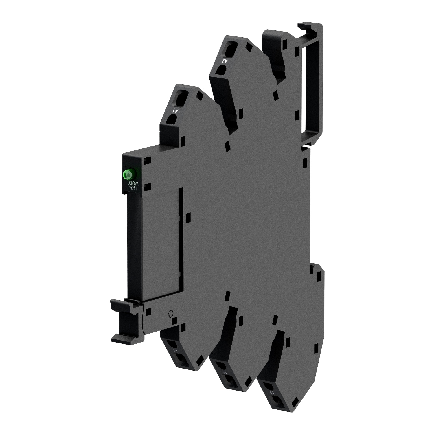RSL1PRFU - slim interface relay, Harmony Electromechanical Relays,  pre assembled, 6A, 1CO, with LED, spring terminals, 110V AC/DC