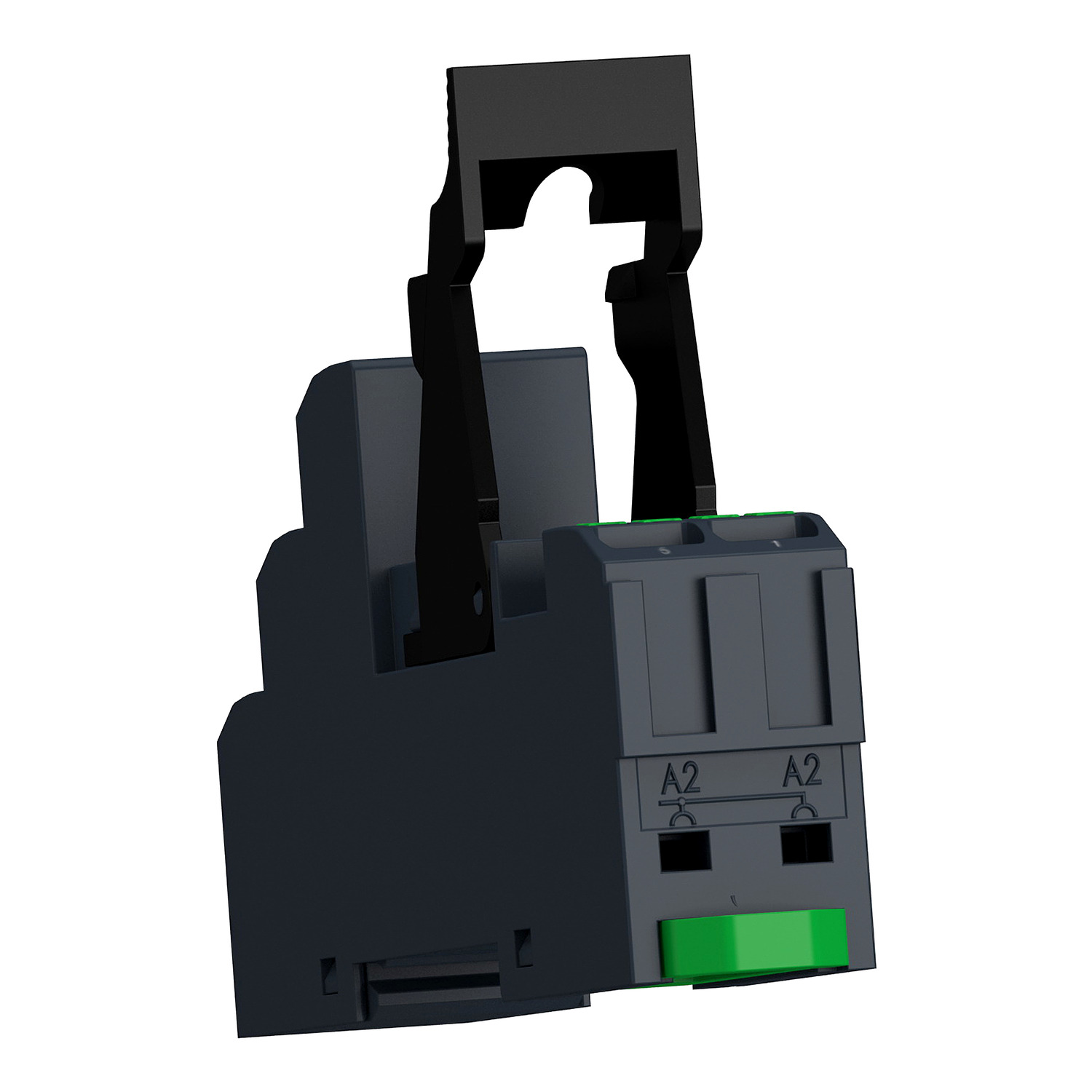 RSZE05P - Push in socket with clamp, Harmony Electromechanical Relays, for RSB1A120 relays, 12A, push in terminals, separate contact