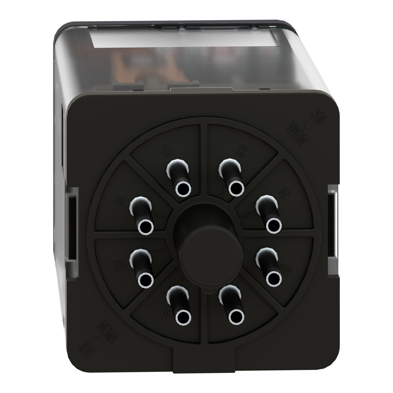 RUMC21B7 - universal plug in relay, Harmony Electromechanical Relays, 10A, 2CO, lockable test but to n, 24V AC