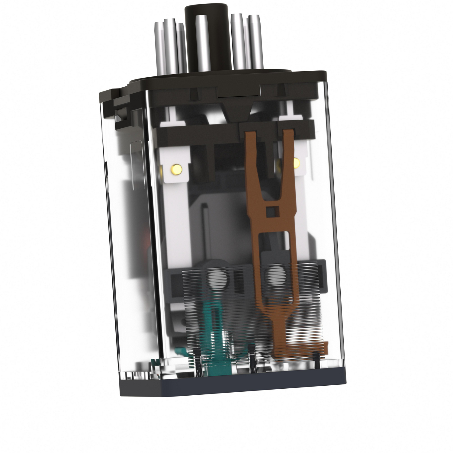 RUMC32JD - universal plug in relay, Harmony Electromechanical Relays, 10A, 3CO, with LED, lockable test button, 12V DC