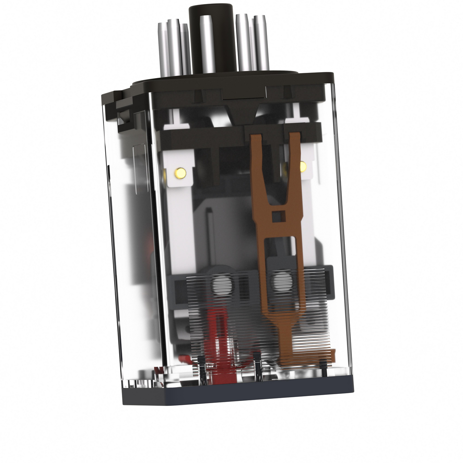 RUMC32P7 - universal plug in relay, Harmony Electromechanical Relays, 10A, 3CO, with LED, lockable test button, 230V AC