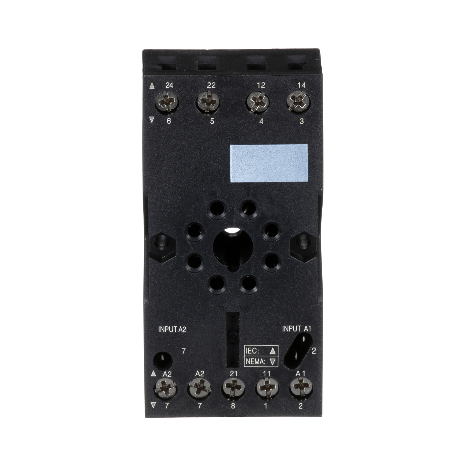 RUZC2M - Harmony, plugin relay socket, mixed contact, 10 A, 250 V, octal connector, for RUMC2 relays