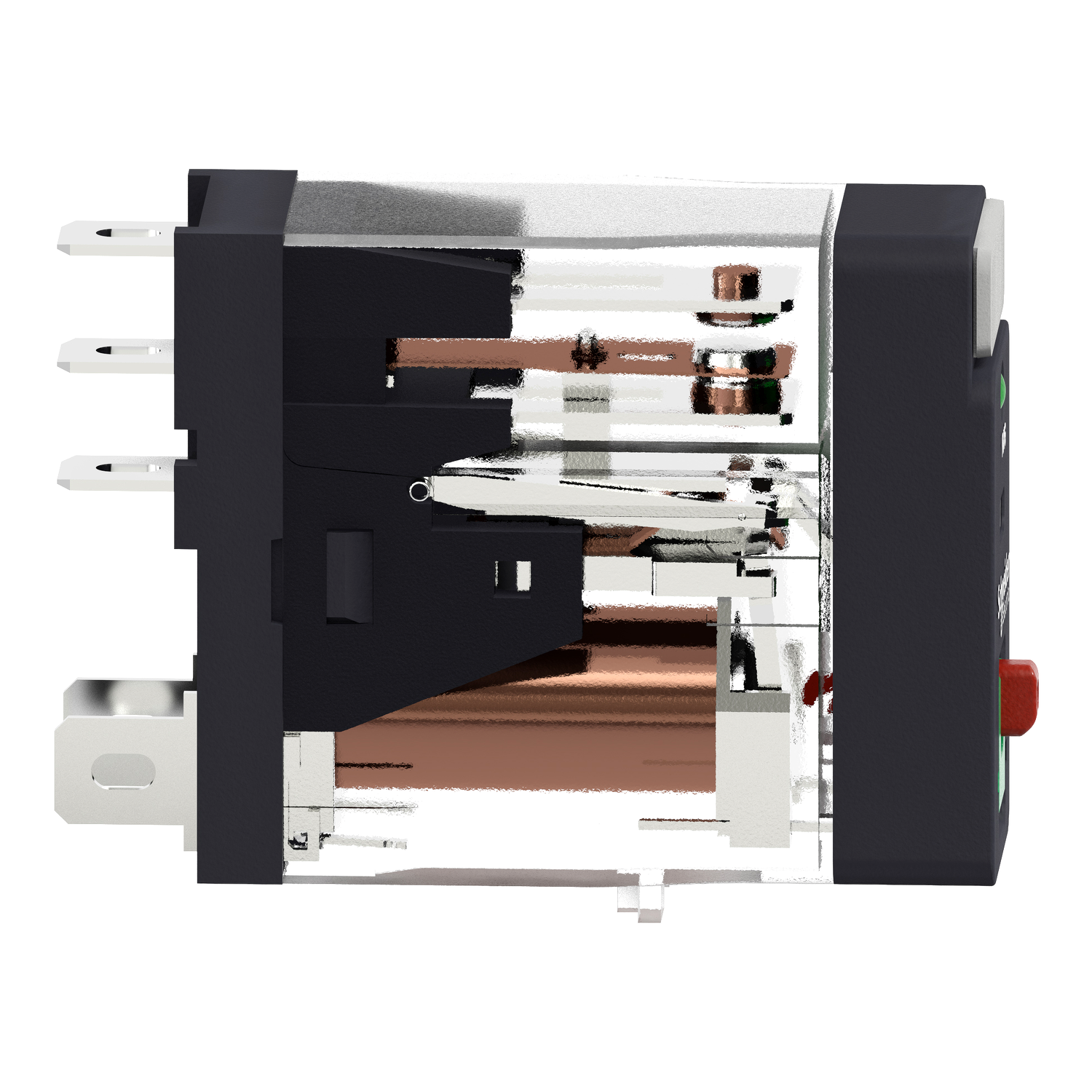 RXG12RD - interface plug in relay, Harmony Electromechanical Relays, 10A, 1CO, with LED, lockable test but to n, 6V DC