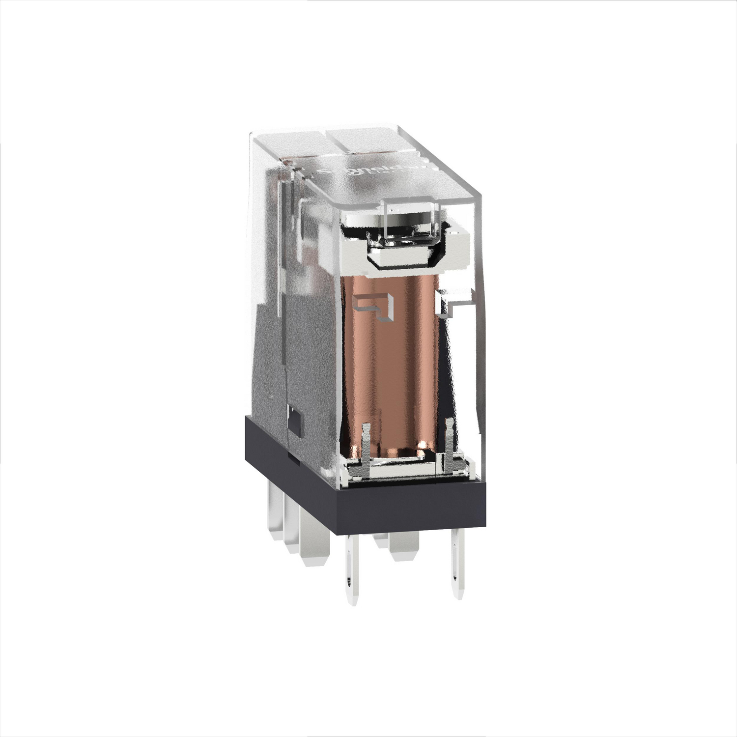 RXG25ED - Interface plug-in relay, 5 A, 2 CO, clear cover, 48 V DC