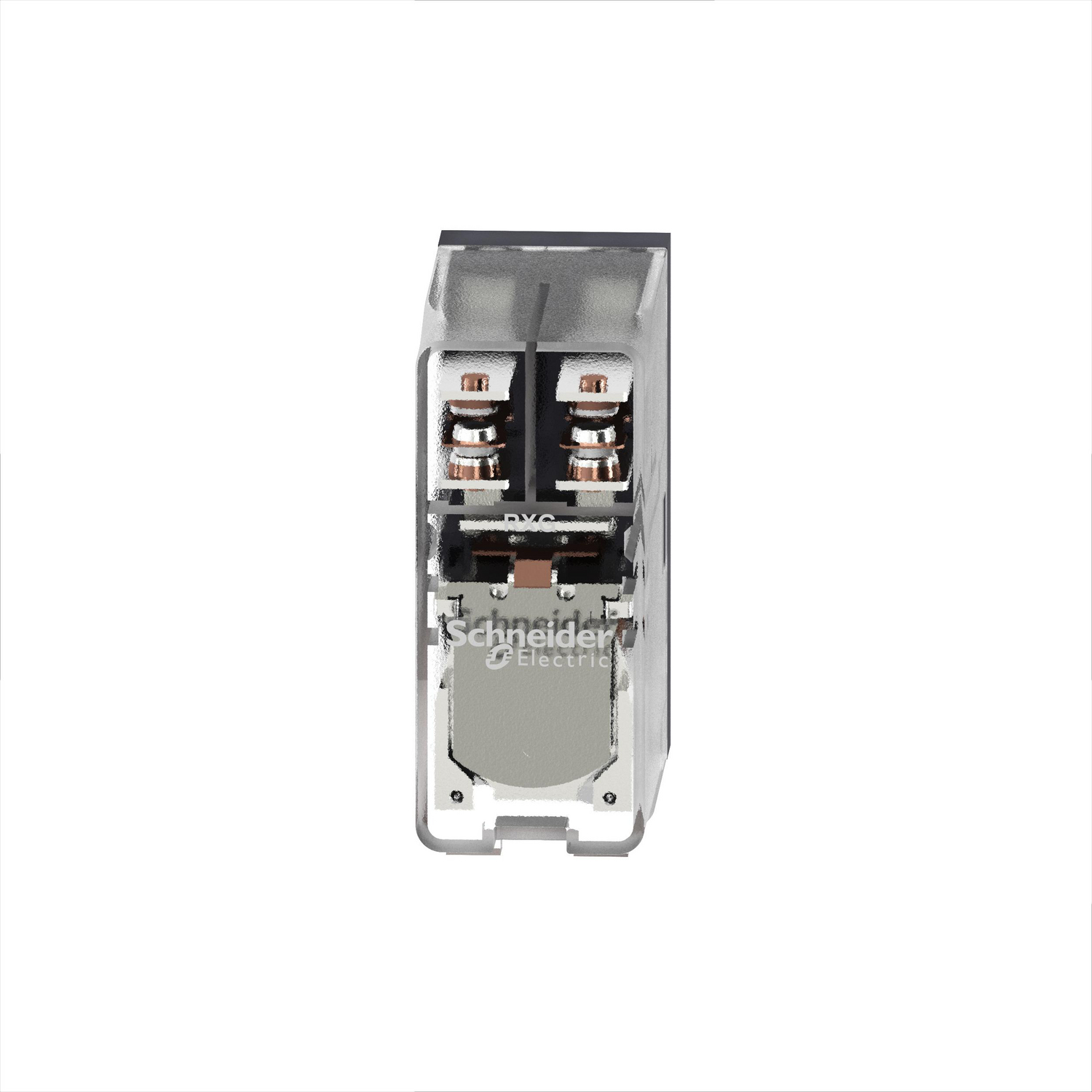 RXG25ND - Interface plug-in relay, 5 A, 2 CO, clear cover, 60 V DC