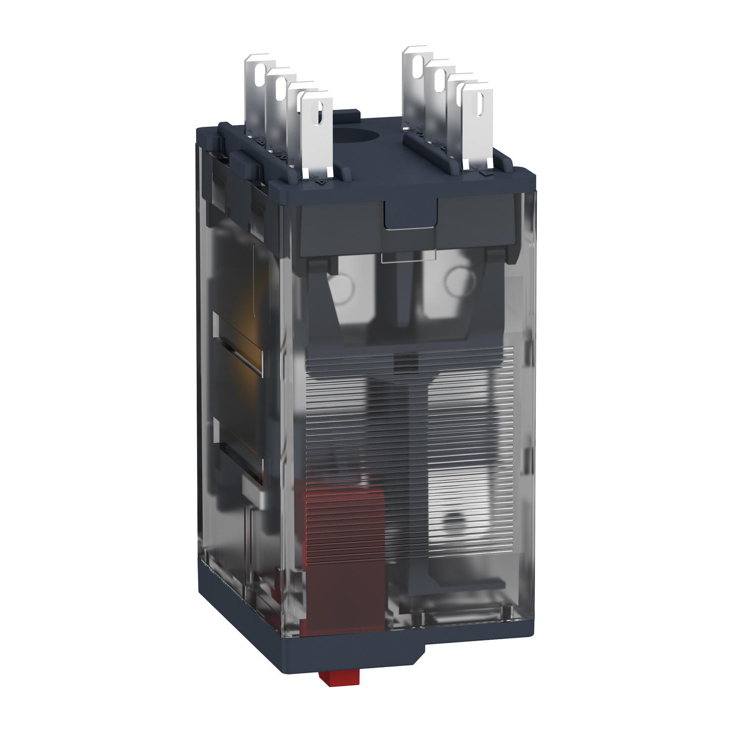 RXM2AB1F7 - miniature plug in relay, Harmony Electromechanical Relays, 12A, 2CO, lockable test but to n, 120V AC
