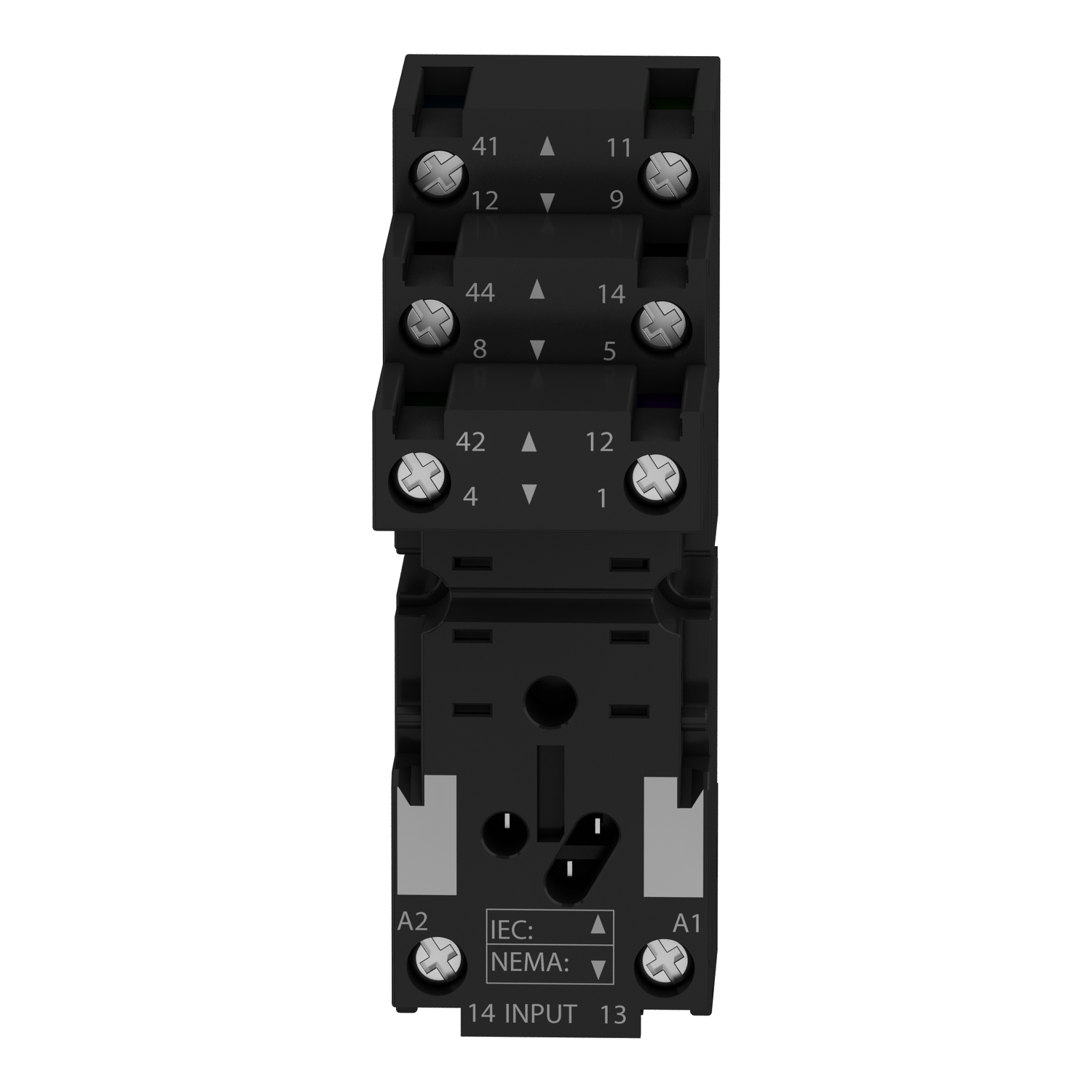 RXZE2S108M - socket, Harmony Electromechanical Relays, for RXM2 relays, screw connec to rs, separate contact