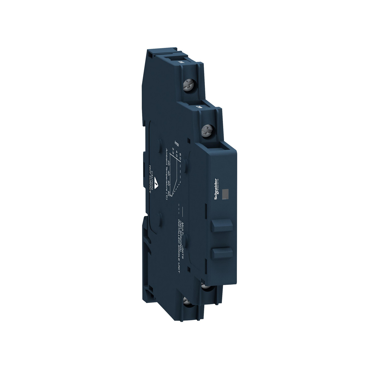 Schneider Electric SSM1A16F7 - single phase relay, Harmony Solid State Modular Relays, 6A, DIN rail mount, zero voltage switching, input 90 to 140V AC, output 24 to 280V AC