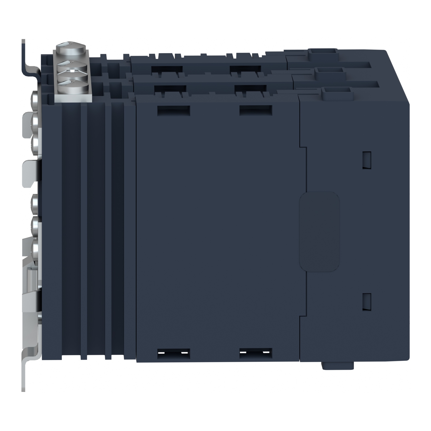 Schneider Electric SSM3A325F7 - single phase relay, Harmony Solid State Modular Relays, 25A, DIN rail mount, zero voltage switching, input 90 to 140V AC, output 48 to 600V AC