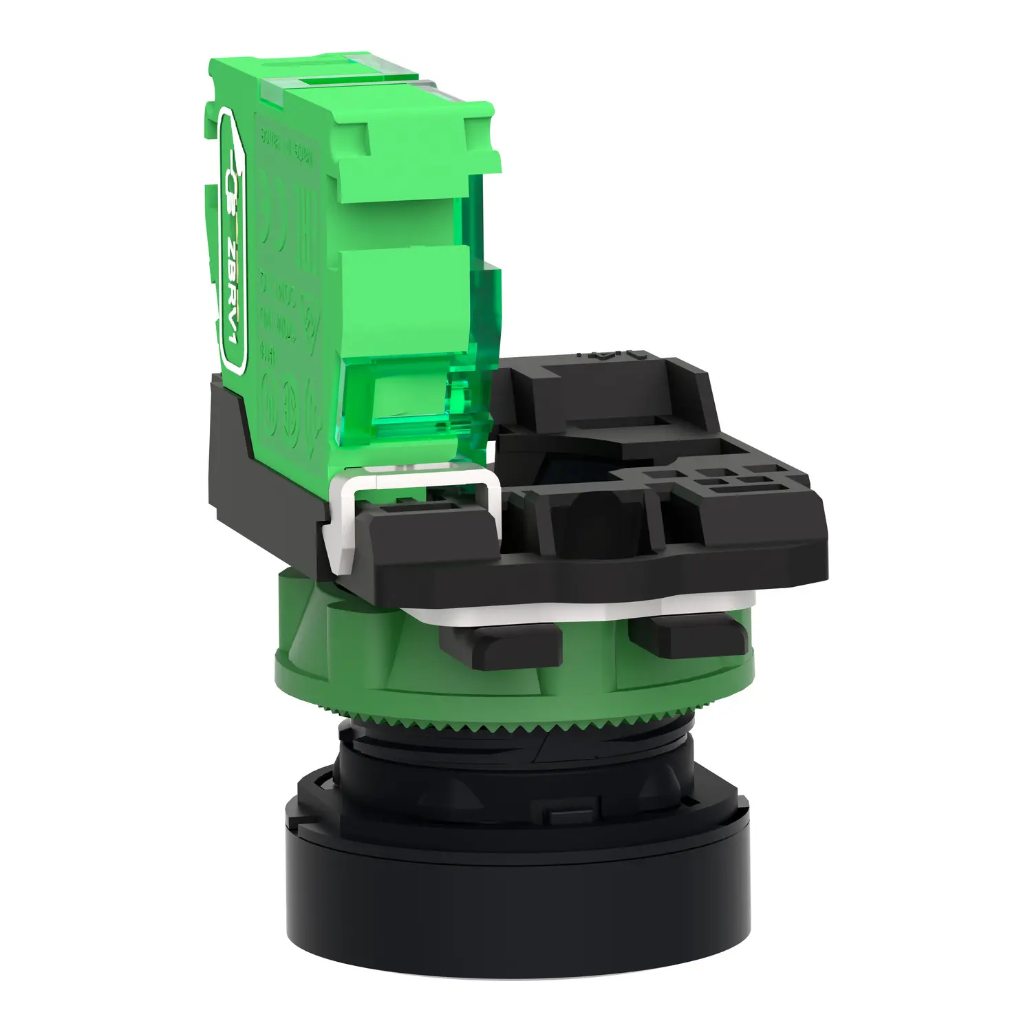 Schneider Electric ZB5RTA3 - Wireless and batteryless transmitter, Harmony XB5R, push button, plastic, green, 22mm, spring return