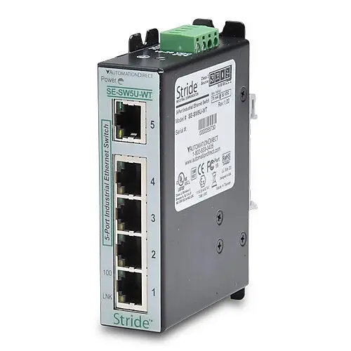 STRIDE industrial unmanaged Ethernet switch - SE-SW5U-WT