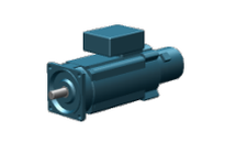 SEW-Eurodrive CFM90M/BR/TF/RH1L/KK synchronous motor with thermistor thermal protection (TF) for reliable temperature monitoring. Designed for precisi