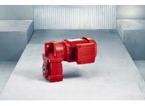 SEW-Eurodrive FAF97 R57 DRS71M4 parallel shaft helical gearmotor with flange-mounted hollow output shaft. Combines FAF97 gear unit with DRS71M4 4-pole