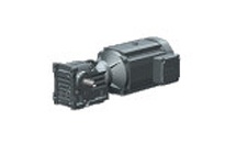 SEW-Eurodrive K37 DRN100LM4 helical-bevel right angle gearmotor. Combines a K37 helical-bevel gear unit with a DRN100LM4 AC motor. The DRN series moto