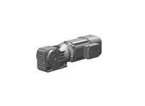 SEW-Eurodrive KA47 DRN90L4/BE2/TF/EI71 helical-bevel right angle gearmotor delivers 2 HP at 129 RPM output with a 13.65:1 ratio. The DRN90L4 IE3 motor