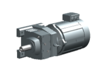 SEW-Eurodrive R107 DRN225S4/TF helical inline gearmotor. DRN225S4 AC motor with thermistor thermal protection (TF). R107 gear unit delivers high torqu