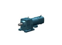 SEW-Eurodrive R137 DRN160M4/BE20HR/ABB8/TF/AK8W helical inline gearmotor with brake and thermistor thermal protection. This unit combines a large R137