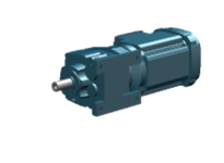 SEW-Eurodrive R37 DRN80M4 helical inline gearmotor with DRN80M4 AC motor and R37 helical gear unit. Compact design for efficient power transmission in