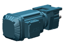 SEW-Eurodrive R37 DRN90L4 helical inline gearmotor combines an R37 helical gear unit with a DRN90L4 IE3 AC motor. This compact drive solution delivers
