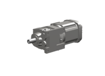 SEW-Eurodrive R47 DRN90S4 helical inline gearmotor with 0.75 HP, 15.56:1 ratio, 113 RPM output, 208-230/460V, 60 Hz. DRN90S4 IE3 motor, 4-pole, 1800 R