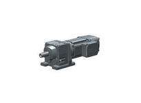 SEW-Eurodrive R57 DRN80M4/BE1 helical inline gearmotor, 1 HP, 98.99:1 ratio, 18 RPM output, 230/460V, 60 Hz, 3-phase. DRN80M4 IE3 motor with BE1 brake