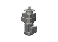 SEW-Eurodrive RF57 DRN71M4 helical inline gearmotor with flange output, 0.5 HP, 98.99:1 ratio, 17 RPM output speed. 60 Hz, 230/460V, DRN71M4 IE3 motor